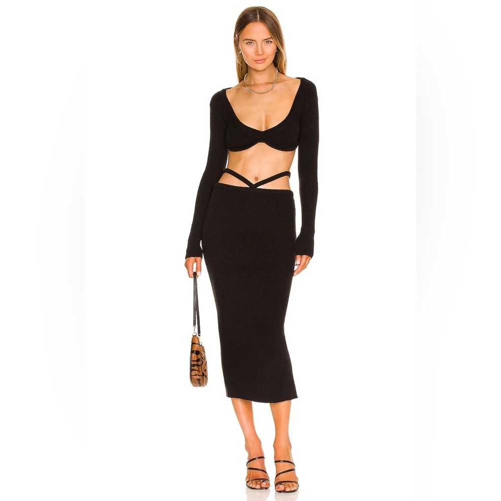 For love and lemons Mona midi skirt large nwt
